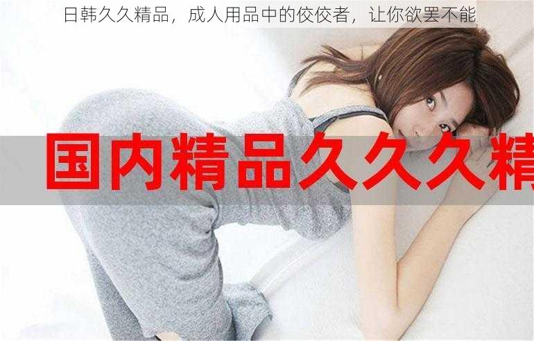 日韩久久精品，成人用品中的佼佼者，让你欲罢不能