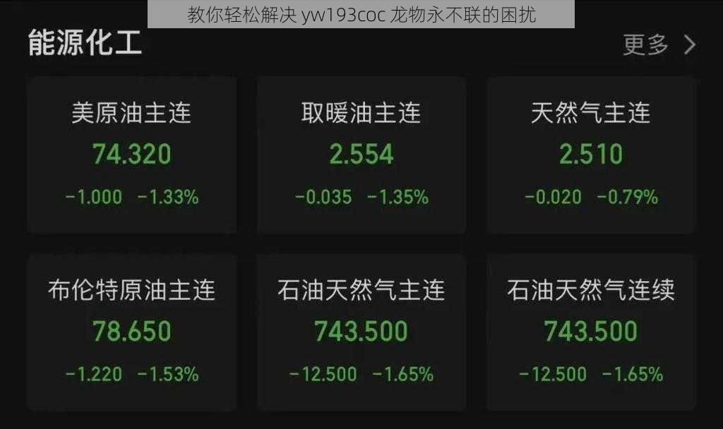 教你轻松解决 yw193coc 龙物永不联的困扰