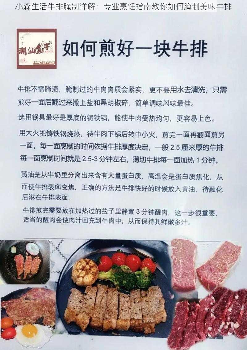 小森生活牛排腌制详解：专业烹饪指南教你如何腌制美味牛排