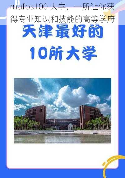 mafos100 大学，一所让你获得专业知识和技能的高等学府