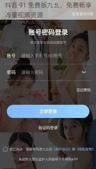抖音 91 免费版九幺，免费畅享海量视频资源