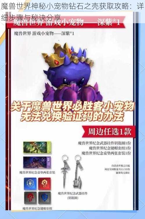 魔兽世界神秘小宠物钻石之壳获取攻略：详细步骤与秘诀分享