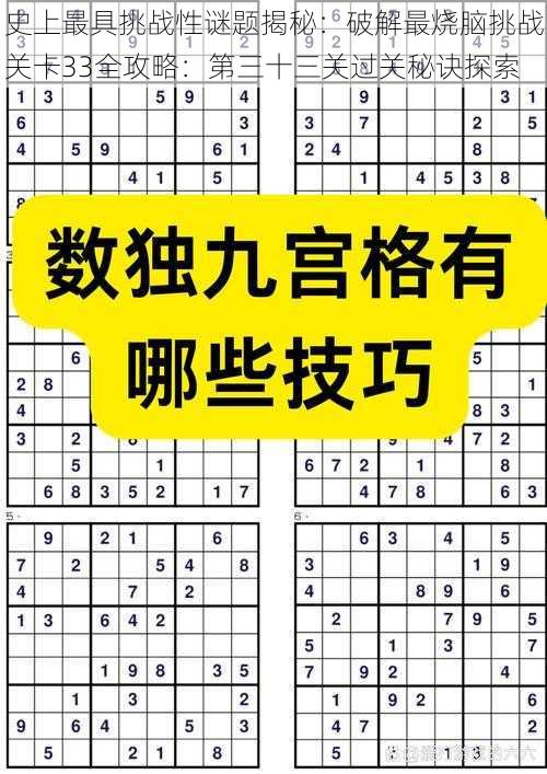 史上最具挑战性谜题揭秘：破解最烧脑挑战关卡33全攻略：第三十三关过关秘诀探索