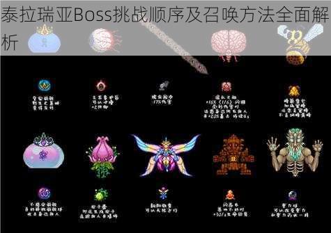 泰拉瑞亚Boss挑战顺序及召唤方法全面解析