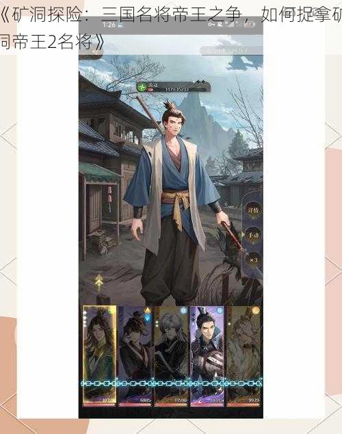 《矿洞探险：三国名将帝王之争，如何捉拿矿洞帝王2名将》