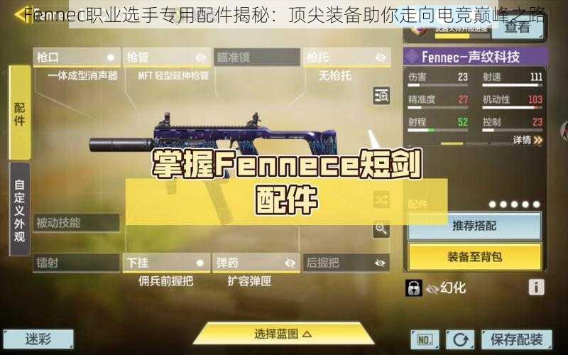 Fennec职业选手专用配件揭秘：顶尖装备助你走向电竞巅峰之路