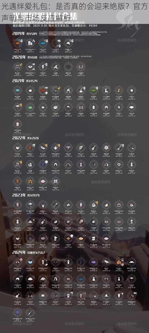 光遇绊爱礼包：是否真的会迎来绝版？官方声明与市场反应解析