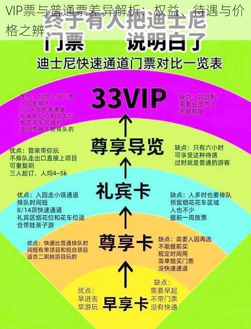 VIP票与普通票差异解析：权益、待遇与价格之辨